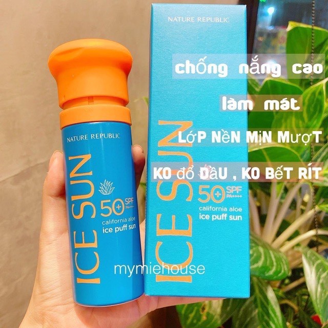 Kem chống nắng ICE PUFF SUN SPF dạng xịt lên đến 12 tiếng - Bini.store.official