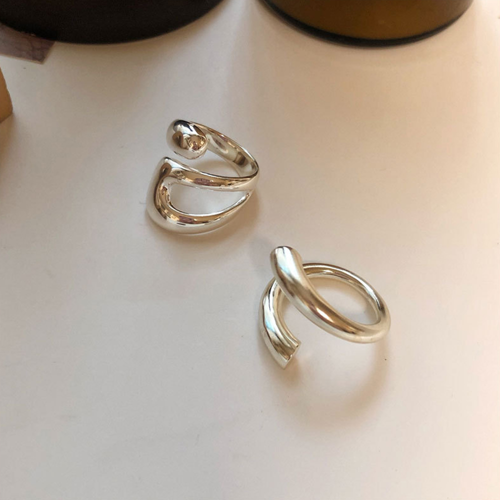 Nhẫn kim loại kiểu dáng thời trang dành cho nữ