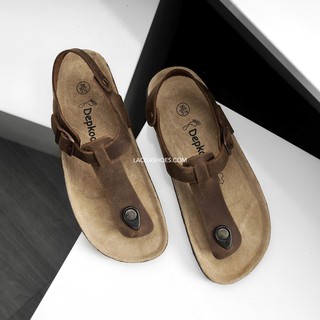 Giày kẹp unisex da bò thật