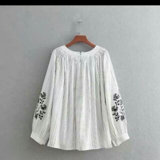 Ao xô thêu cao cấp(trăng&hông)