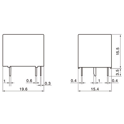 Relay Rơle 5V QYT73-005DC-HS 10A 4 chân