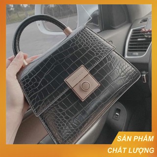 Túi cnk đeo chéo có quai cầm da rắn khóa tròn size 22 cm hàng xịn