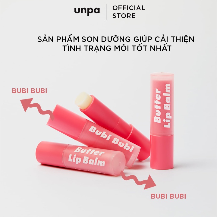 Son Dưỡng Môi Dưỡng Ẩm Cho Môi Mềm Mại Unpa Bubi Bubi Butter Lip Balm 3.8gr