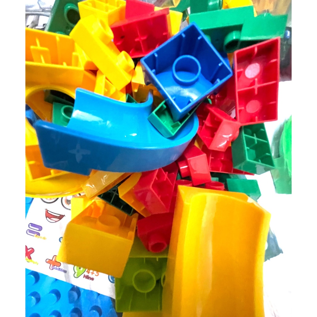 Xếp hình lego hàng đẹp tương thích lego Duplo, Đồ chơi xếp hình, lắp ráp --lego cầu trượt lốc xoáy