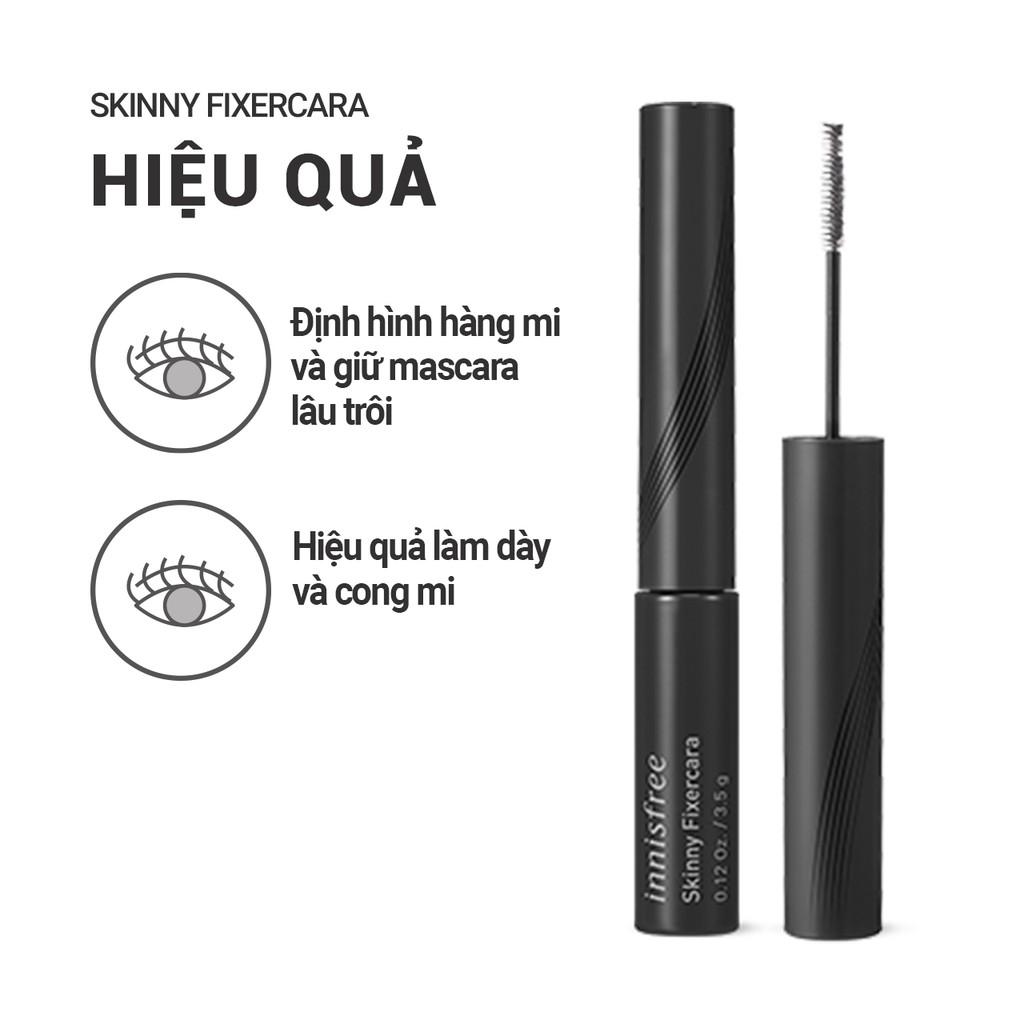 [Mã COSIF05 giảm 10% đơn 400K] Mascara định hình mi innisfree Skinny Fixercara 3.5g (Mới)