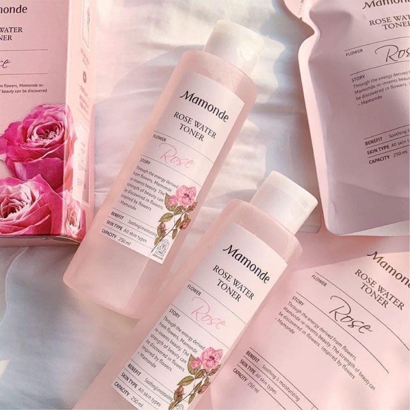 TÚI REFILL TONER MAMONDE HOA HỒNG 250ML | BigBuy360 - bigbuy360.vn