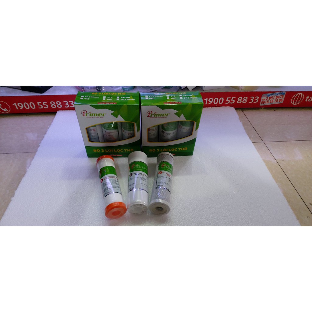 COMBO Bộ 3 Quả Lọc Nước Cao Cấp Chính Hãng PRIMER