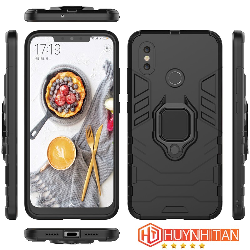 Ốp lưng Xiaomi Mi 8 , MI 8 Pro chống sốc Iron Man Ver 2 (Iring mới 2018) (full màu)