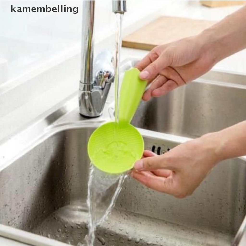 Muỗng xới cơm hình mặt cười có giá đỡ