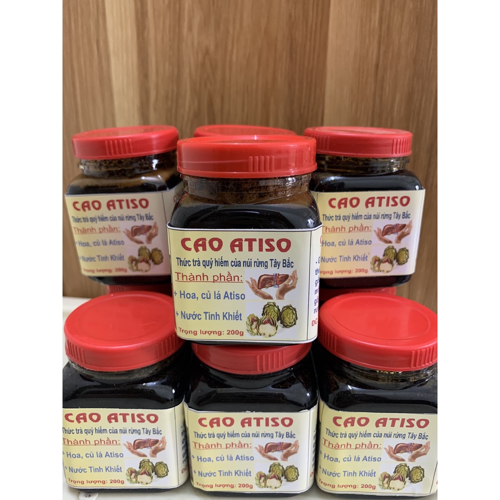 Cao hoa atiso, (hộp 200g), bông atiso nguyên chất, thanh nhiệt