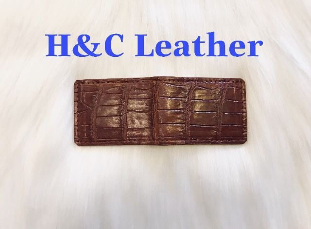 Hít nam châm kẹp tiền da cá sấu thật 100%