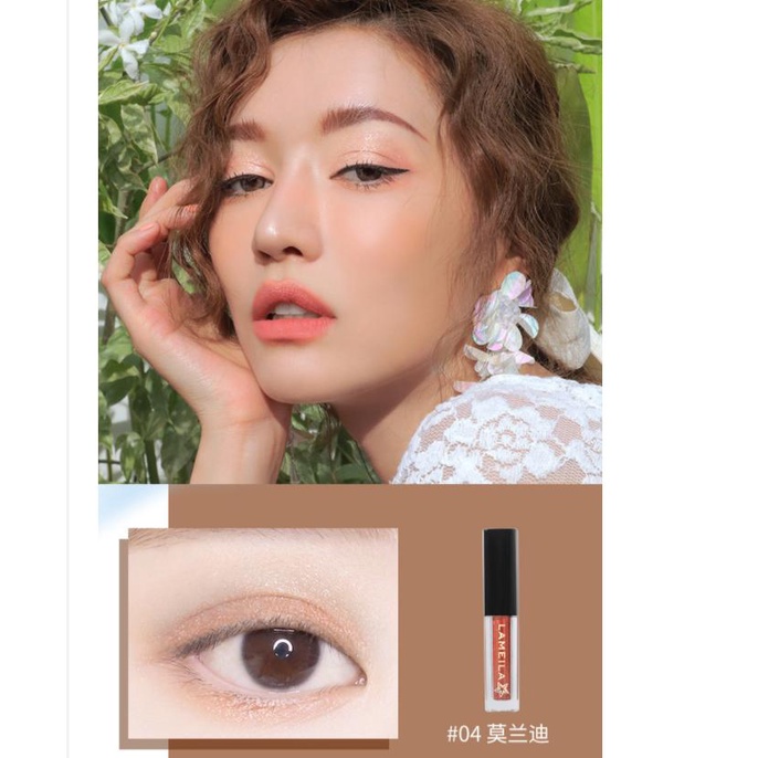[Hàng mới về] Phấn mắt dạng lỏng Lameila ánh nhũ hợp thời trang