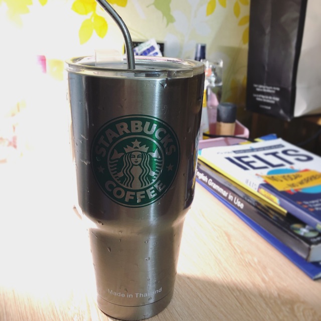 Cốc giữ nhiệt kim loại starbucks giữ nhiệt siêu lâu dung tích lên tới 900ml