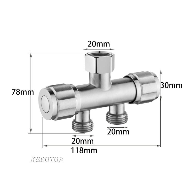 Van Chia Hai Đầu Vòi Nước Máy Giặt