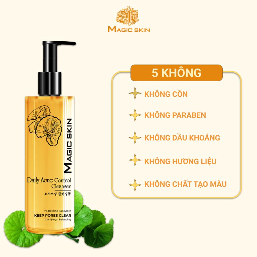 Kem rửa mặt ngừa mụn Magic Skin Daily Acne Control Cleanser