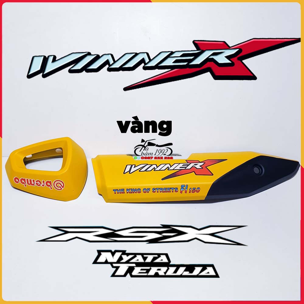 Honda RSX 150 muffler cover (Winner X V2, V3, 2022) - Ốp Pô RSX malaysia - Ốp Pô WInner X 2019 - 2022