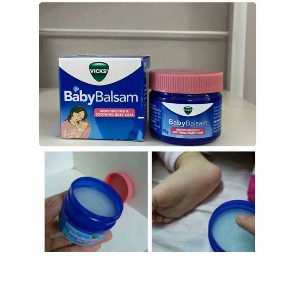 Dầu bôi giữ ấm ngực Vicks Baby Balsam