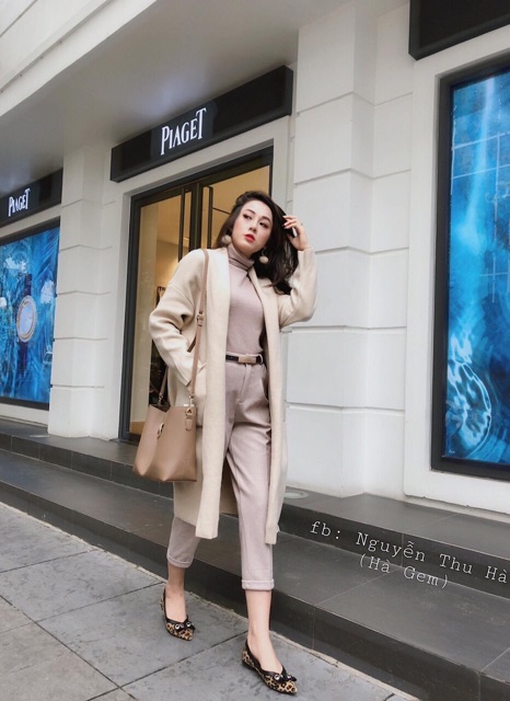 Áo khoác cardigan dáng dài