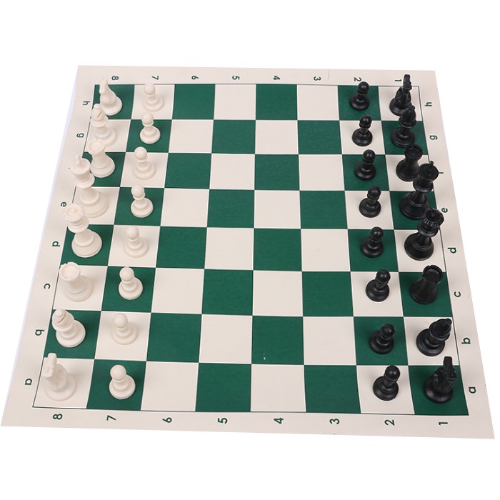 Bộ cờ vua có hộp ống đựng và dây đeo cao cấp 34*34cm - Bộ cờ vua nhựa cao cấp