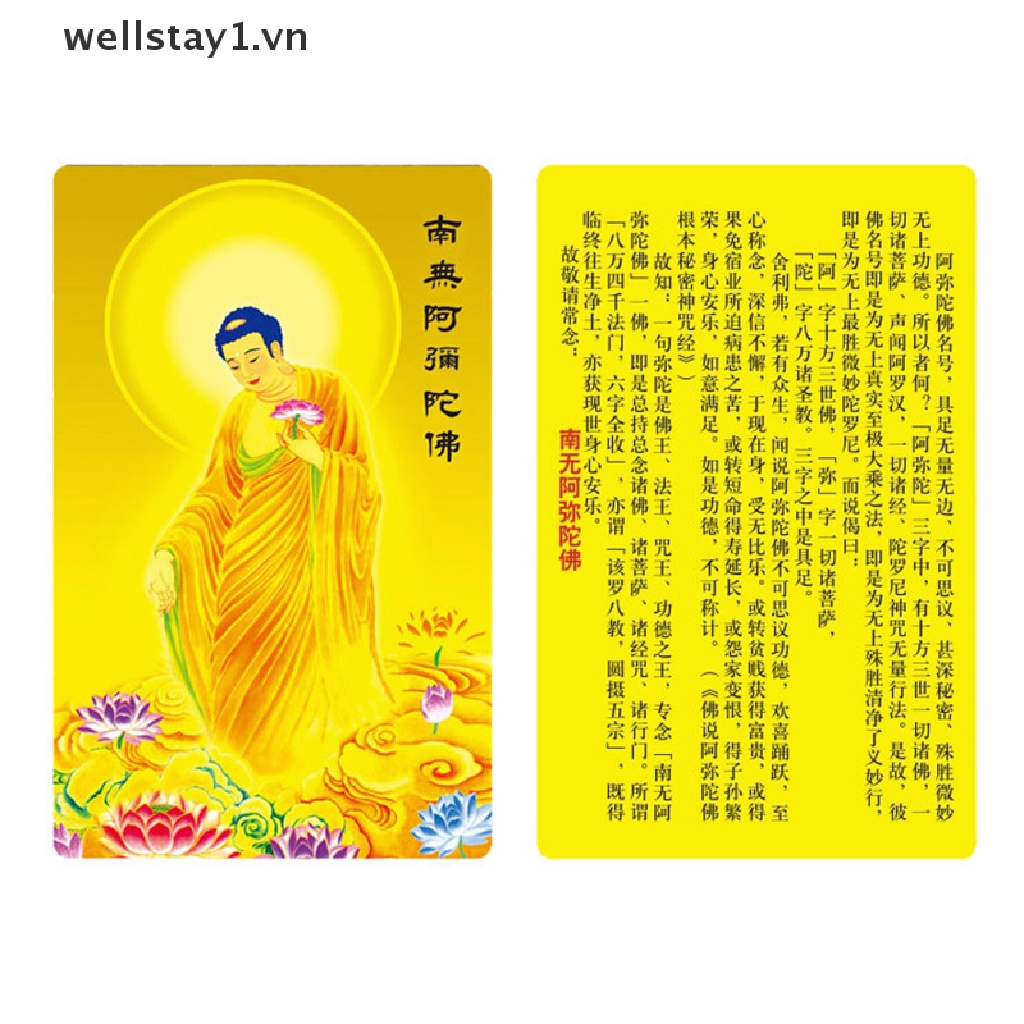 Bùa Hộ Mệnh Phật Giáo Jieyinfo, Nanwu Amitabha, Thẻ PVC