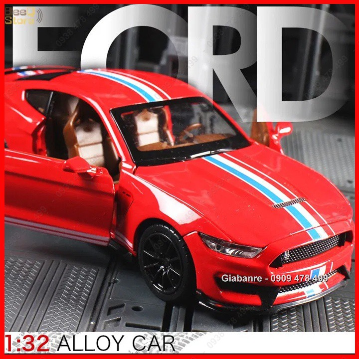 Xe Mô Hình Kim Loại Ford Mustang Gt350 Tỉ Lệ 1:32 - Sọc Giữa - 9718