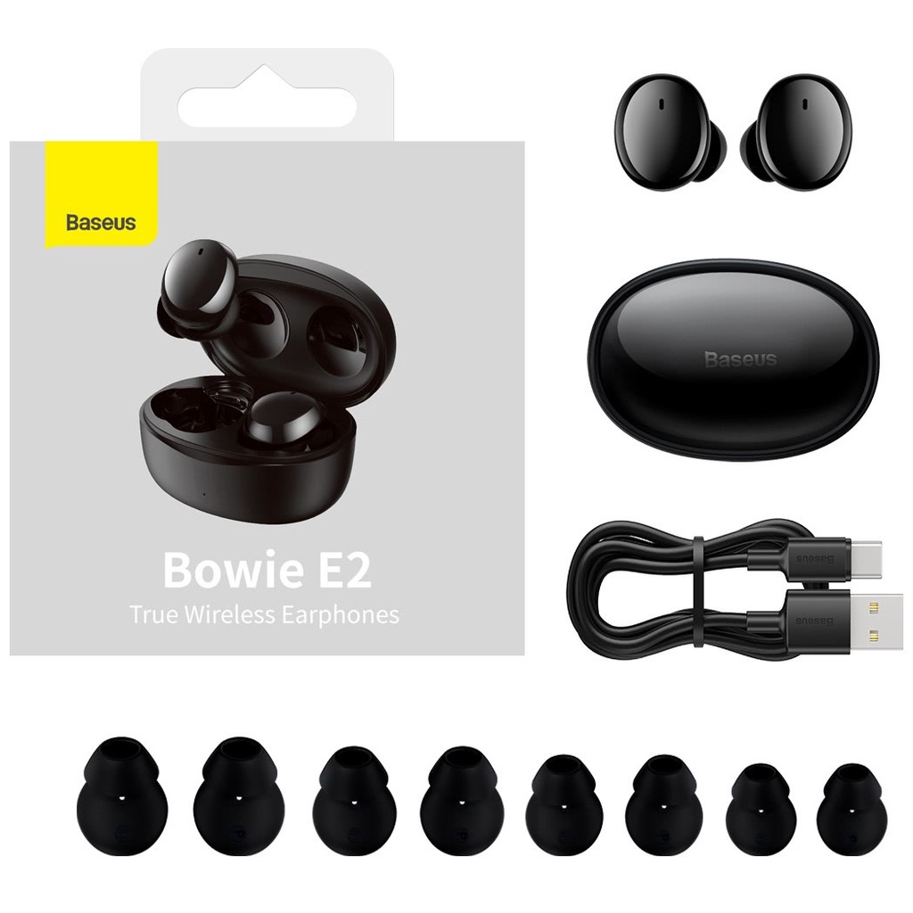 Tai nghe không dây Chính Hãng Baseus Mini Bowie E2 , Âm thanh đỉnh cao , thiết kế tiện dụng.