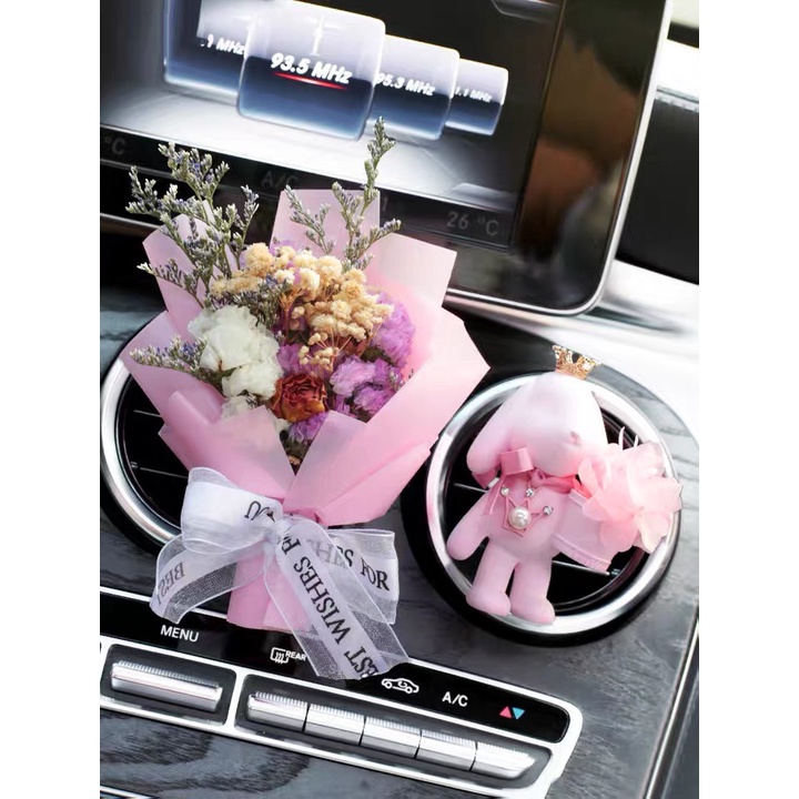 Cài Cửa Gió Sáp Thơm Hình Gấu Dễ Thương Tinh Dầu Thơm Xe - Phụ Kiện Trang Trí Cửa Gió Xe Hơi