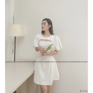  [BBSTORE'S] Đầm Xoè Khoét Ngực - D734