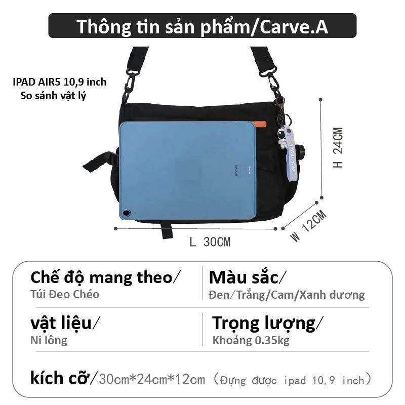 Carve.a Store Túi Đeo Chéo Vai Chống Thấm Nước Chống Trộm Dành Cho Nam