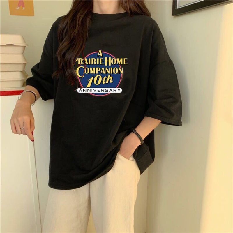 Áo thun tay lỡ unisex 10th