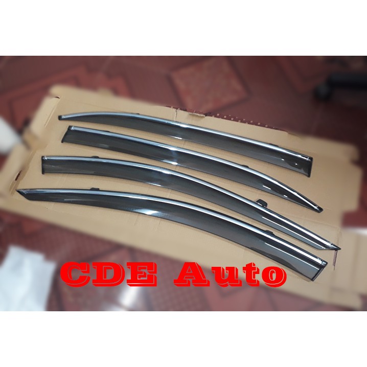 Bộ vè che mưa chỉ mạ Mazda 3 đời xe 2014 đến 2019