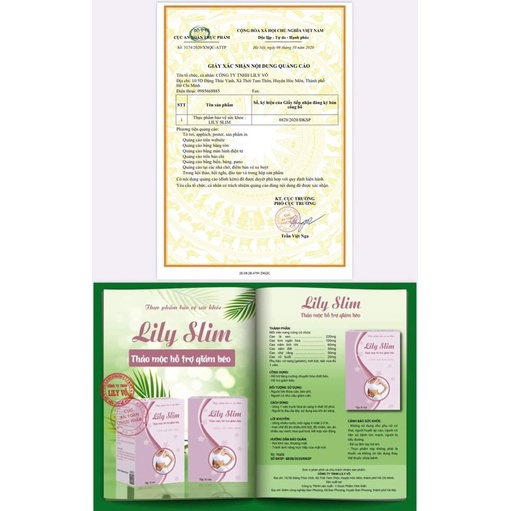 Giảm cân Lily Slim - thảo mộc hỗ trợ giảm cân từ 4-8kg an toàn, không tác dụng phụ