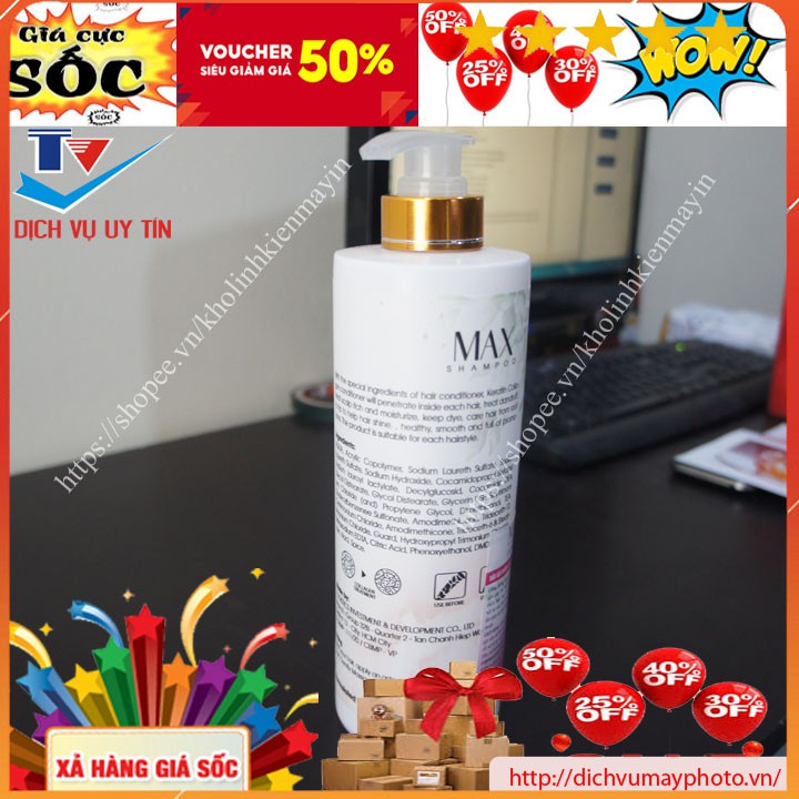 Cặp dầu gội dầu xả thương hiệu MAX thơm chính hãng đảm bảo chất lượng kholinhkienmayin