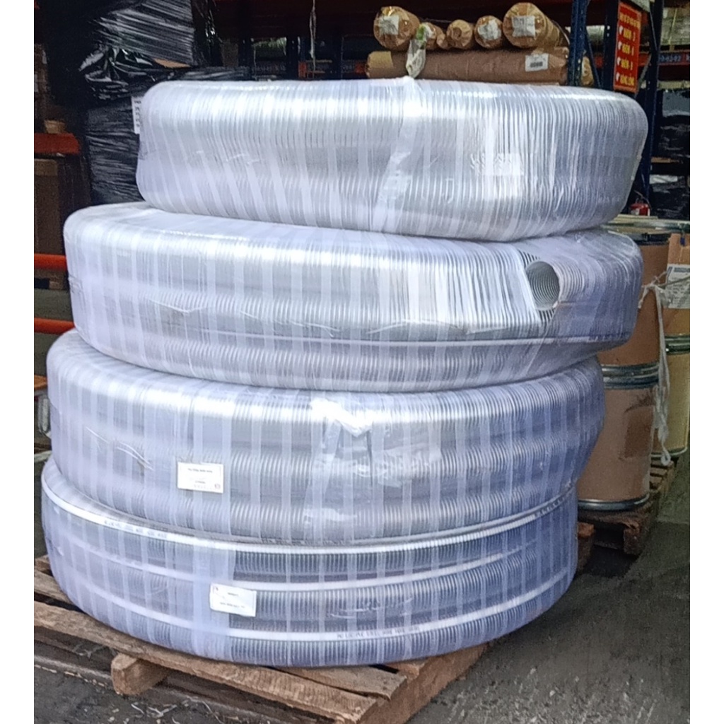 Ống nhựa PVC mềm gân kẽm  phi 60mm, 76mm, 100mm, 150mm