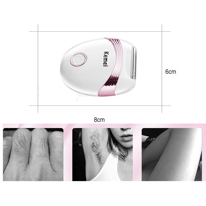 Máy Cạo Vệ Sinh Lông Toàn Thân Sử Dụng Pin Kemei KM - 673