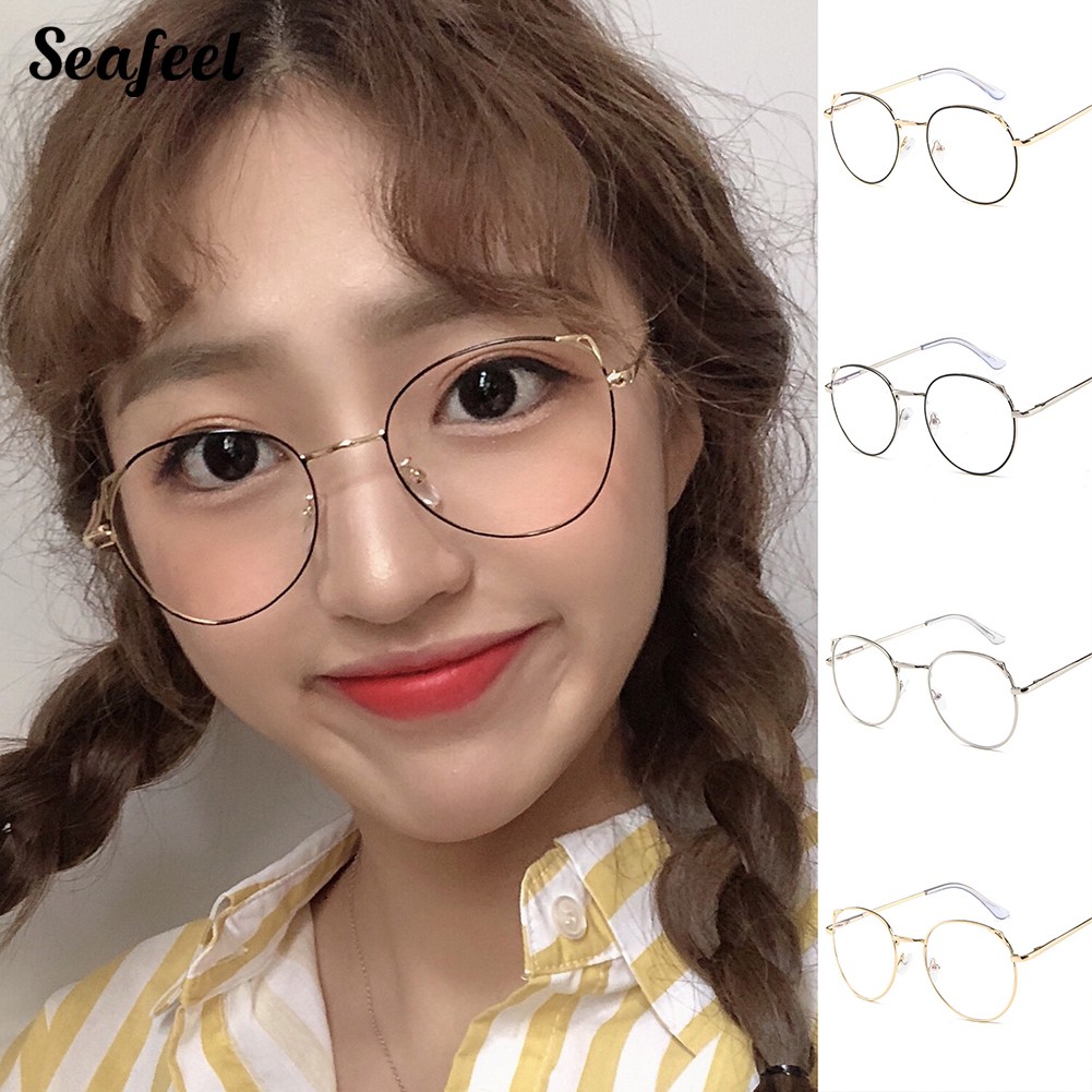 Seafeel 🎀Vintage Student Round Anti-Radiation Optical Spectacles Glasses