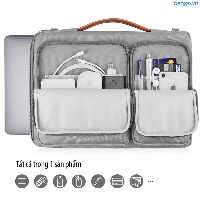 Túi đeo chống sốc MacBook 15&quot; TOMTOC (USA) 360° Shoulder Bags - A42-E02