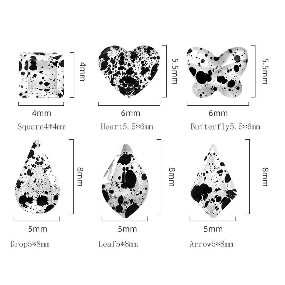 OCEANMAP Kính Đá Đính Móng Tay Lấp Lánh Nhiều Màu Chất Lượng Cao