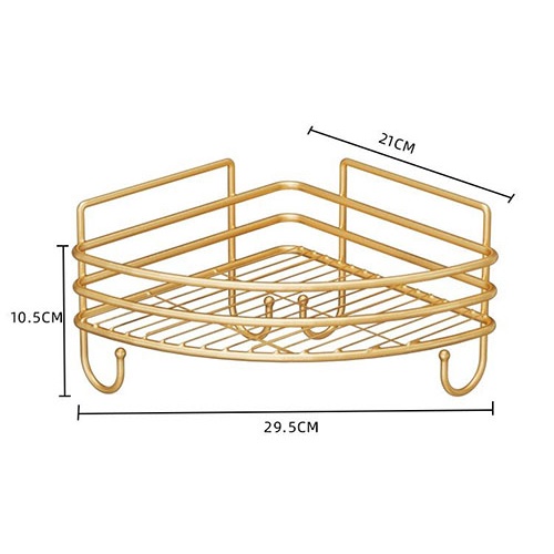 Kệ góc dán tường bằng thép không rỉ siêu chắc trong nhà bếp nhà tắm