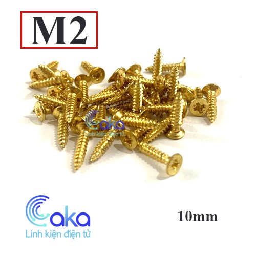 LKDT 10 Vít M2 10mm nhọn vàng
