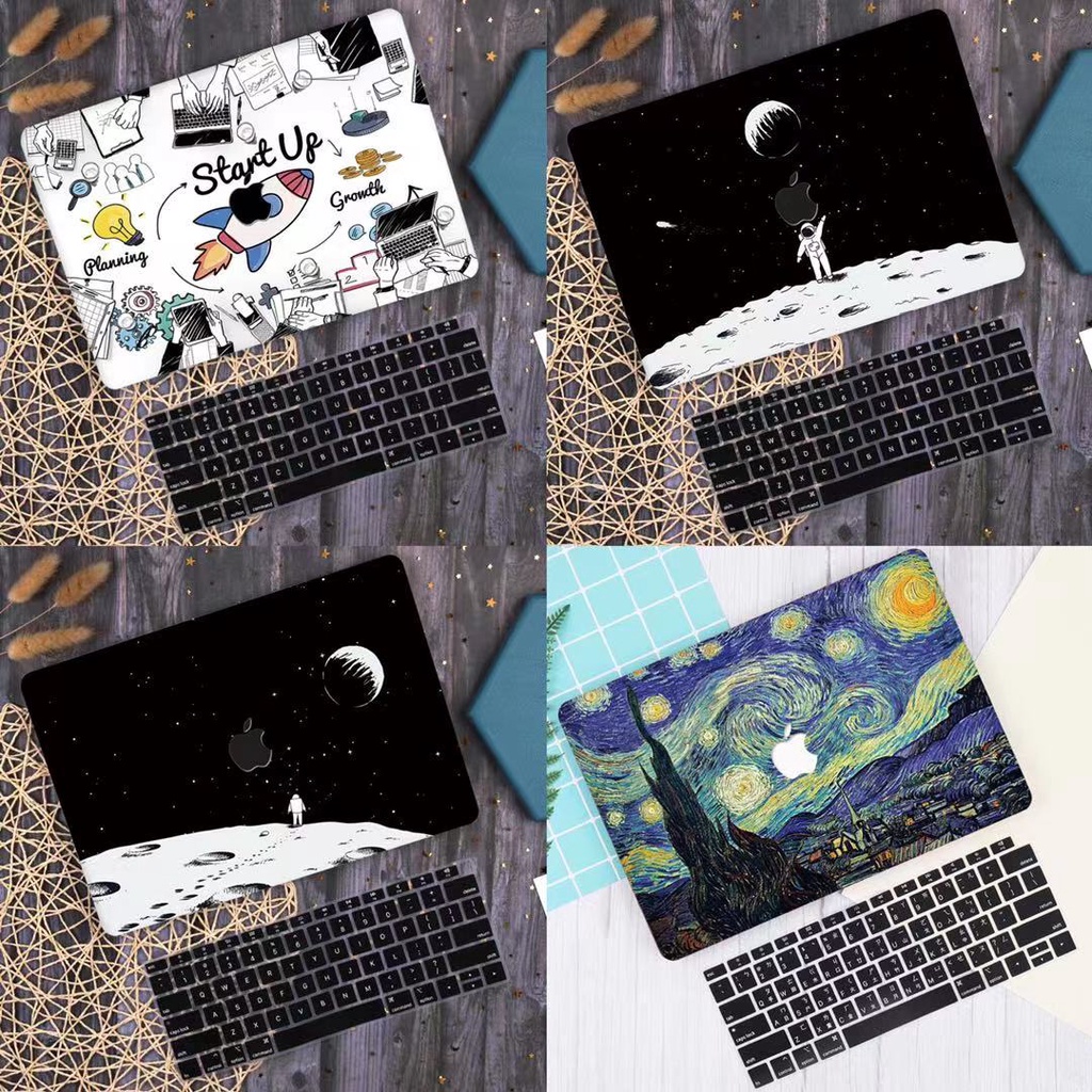 Ốp Bảo Vệ Bằng Nhựa Cứng Kèm Tấm Phủ Bàn Phím Cho Macbook Pro 13 Inch A1708 2020 Air Case 13 Inch A1466 A2179 A2337