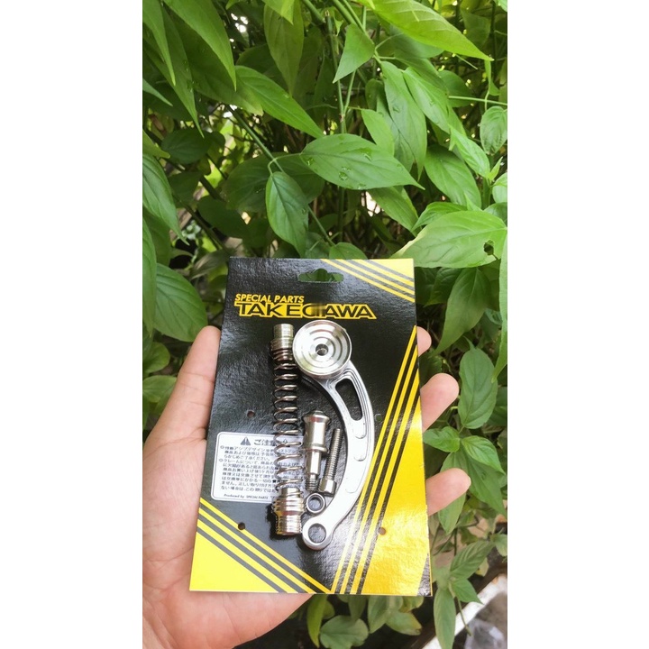 Full bộ càng thắng inox 304 cong dành cho xe số và tay ga kèm lò xo ốc ắt mẫu Takegawa . DoChoiXeMayShop