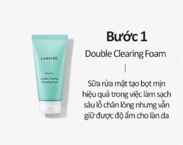 [DEAL]..::✨Sữa Rửa Mặt Tạo Bọt Laneige Mini Pore Double Clearing Cleansing Foam 150ml✨::..