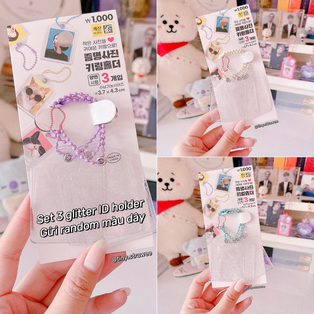 ID binder/ card holder/ frame/ toploader Daiso Hàn | Tiny Strawee
