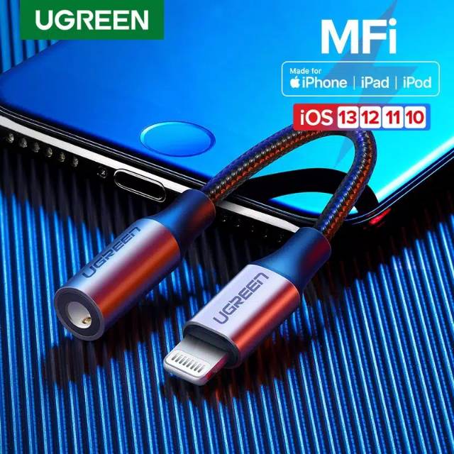 Ugreen Dây Cáp Sạc Ugreen Mfi Chuyển Đổi Cổng 3.5mm Aux Cho Iphone 7 8 Plus Xr Xs Max 11 Pro Max