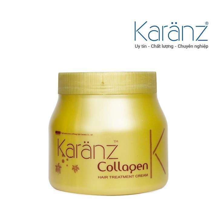 Hấp Dầu Kem Ủ Tóc Collagen Karanz 500ml Phục Hồi Chắc Khỏe Giảm Gãy Rụng Hàng Chính Hãng - HT081