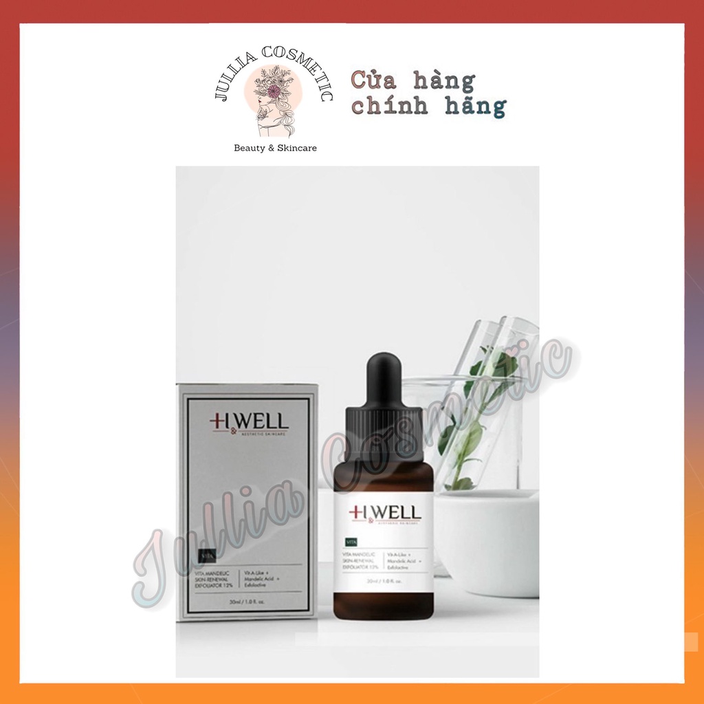 [CHÍNH HÃNG]  SERUM SÁNG MỊN TRẺ HÓA DA HWELL VITA 12% 30ml