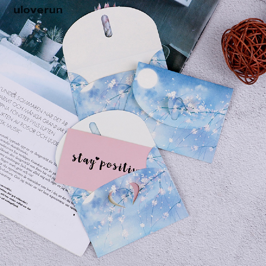 Set 10 Bìa Thư Mini Bằng Giấy Phong Cách Cổ Điển