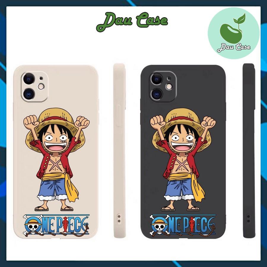 ốp lưng Luffy dẻo mềm vuông cạnh bảo vệ camera cho dòng máy iphone xưởng in ốp Dau case