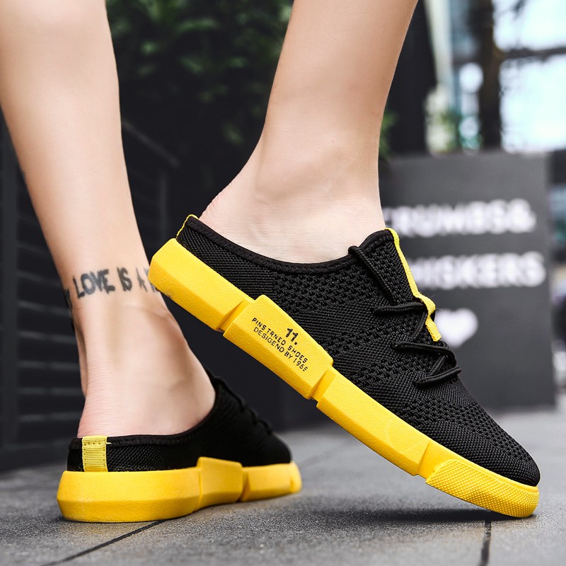 Xăng đan Lưới Cao Su Chống Trượt Thời Trang Mùa Hè Cho Nam